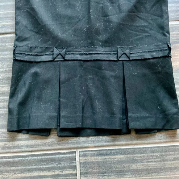 BEBE unique black pencil knee skirt with slits on hem size 2 - Picture 5 of 13